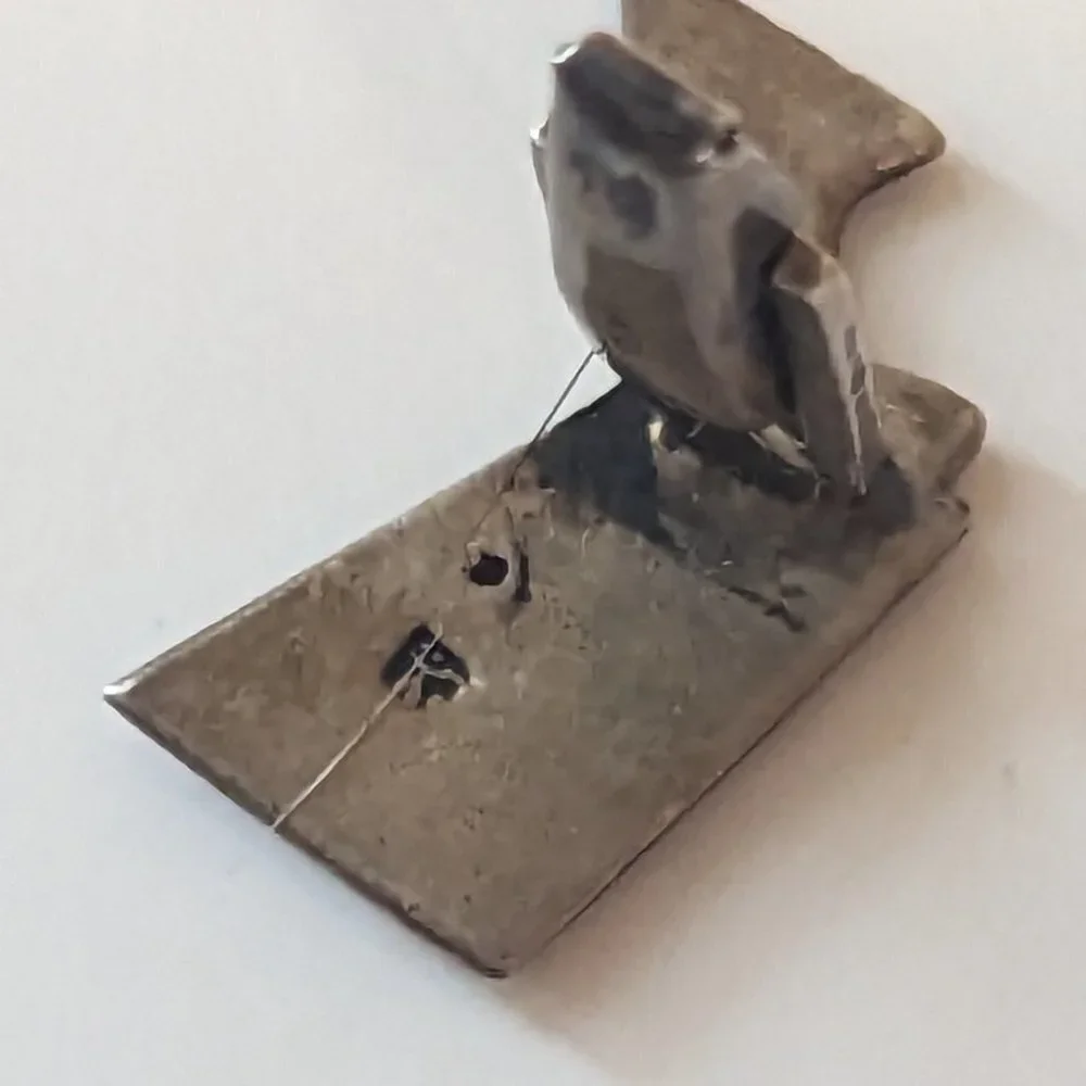 Vintage Cufflinks Egyptian Sterling Silver Nefertiti Egyptian Revival Whale Back